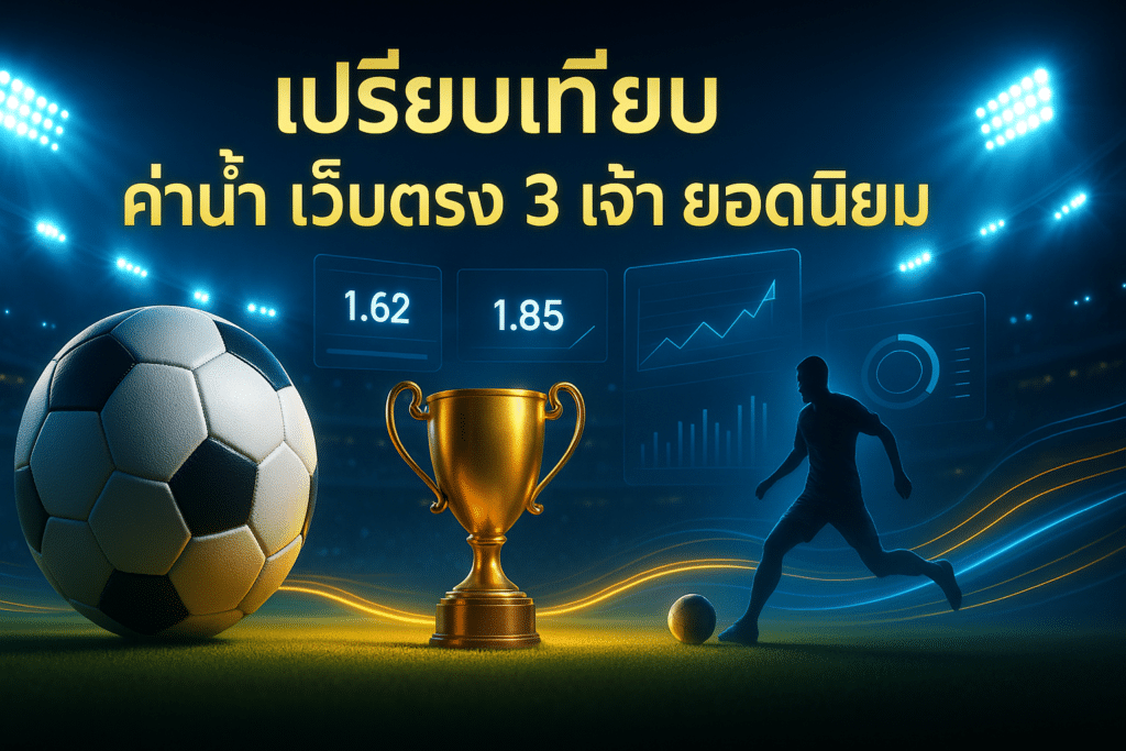 เปรียบเทียบ ค่าน้ำ เว็บตรง